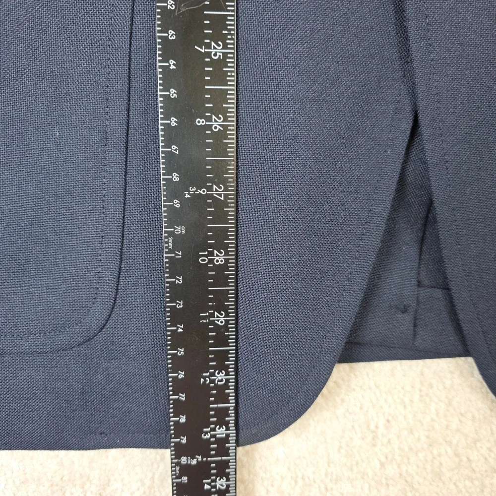 Hart Schaffner Marx Blazer Mens 40R Navy Blue Chicago Yacht Club Vintage Gold